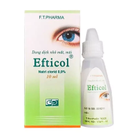 Thuốc nhỏ mắt, mũi Efticol 0.9% vệ sinh mắt, mũi chai 10ml