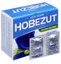 Viên ngậm Hobezut không đường hỗ trợ giảm ho, ấm họng