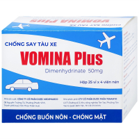 Vomina Plus Dimehydrinate 50mg Medipharco