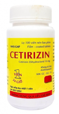 Cetirizin 10mg Khánh Hội (C/100v)