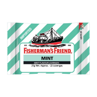 Fisherman's Friend Kẹo Ngậm Con Tàu Bạc Hà Mint Xanh (Gói/25gr)