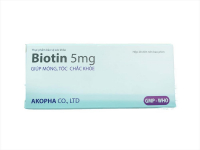 Biotin 5mg Akopha (H/20 viên)